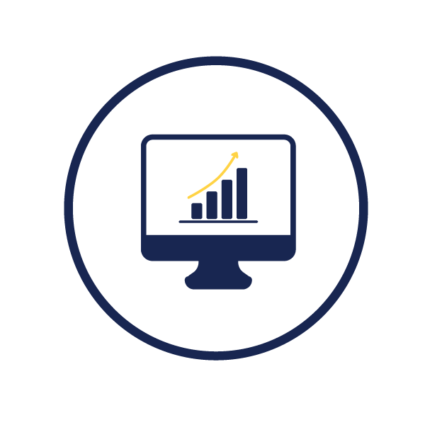 icon representing performance reporting