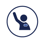 icon representing poll worker employment