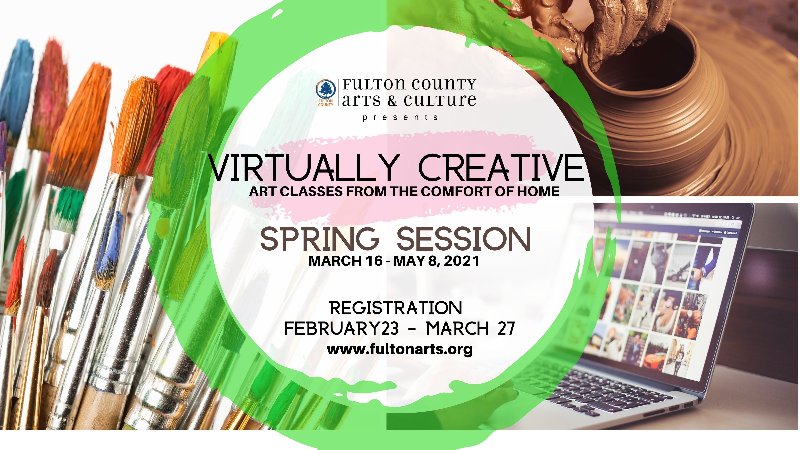 Virtually Creative 2021 Spring Registration News Image